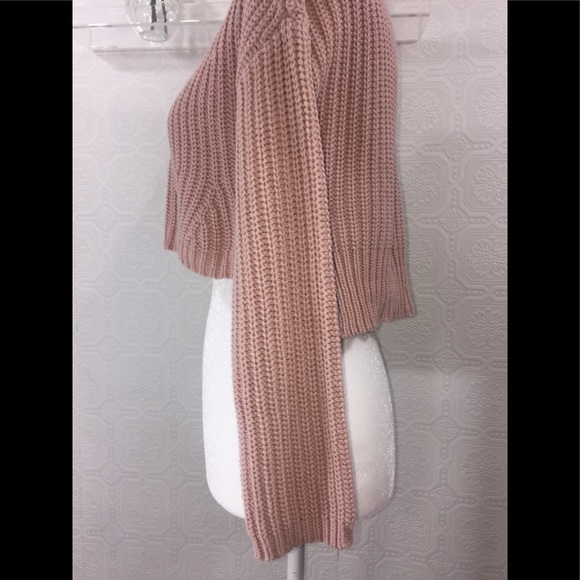 NO COMMENT 🌷Blush Pink🌷Crop Sweater - Picture 4 of 6